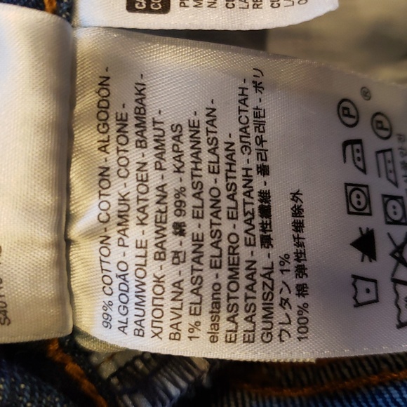 Levi's Blue Denim Jean shorts size 25. Button Fly 5 pocket - Picture 10 of 11